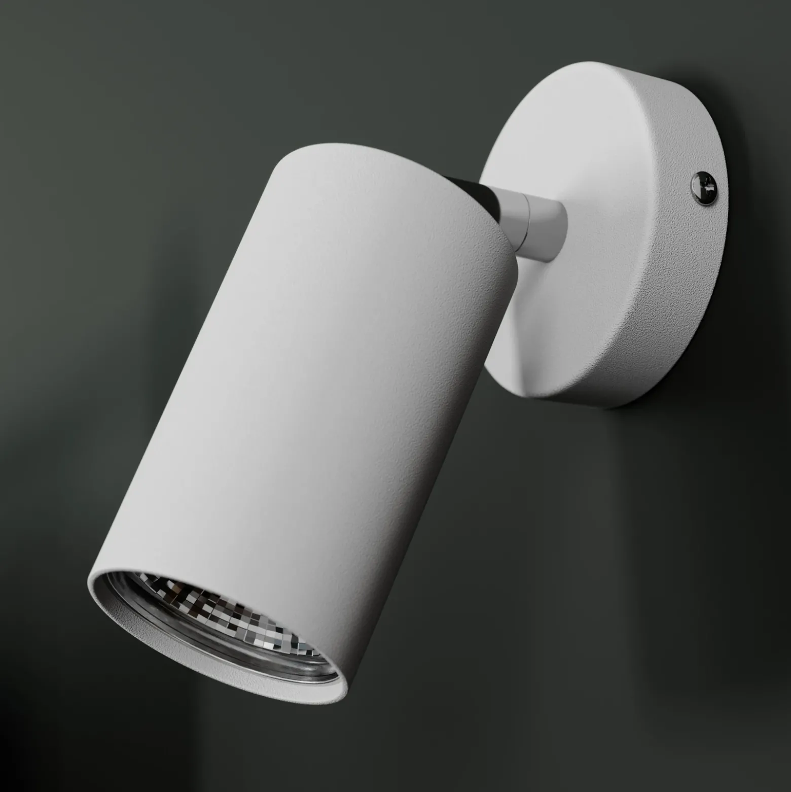 Foco de pared Eye Spot 1 luz, blanco