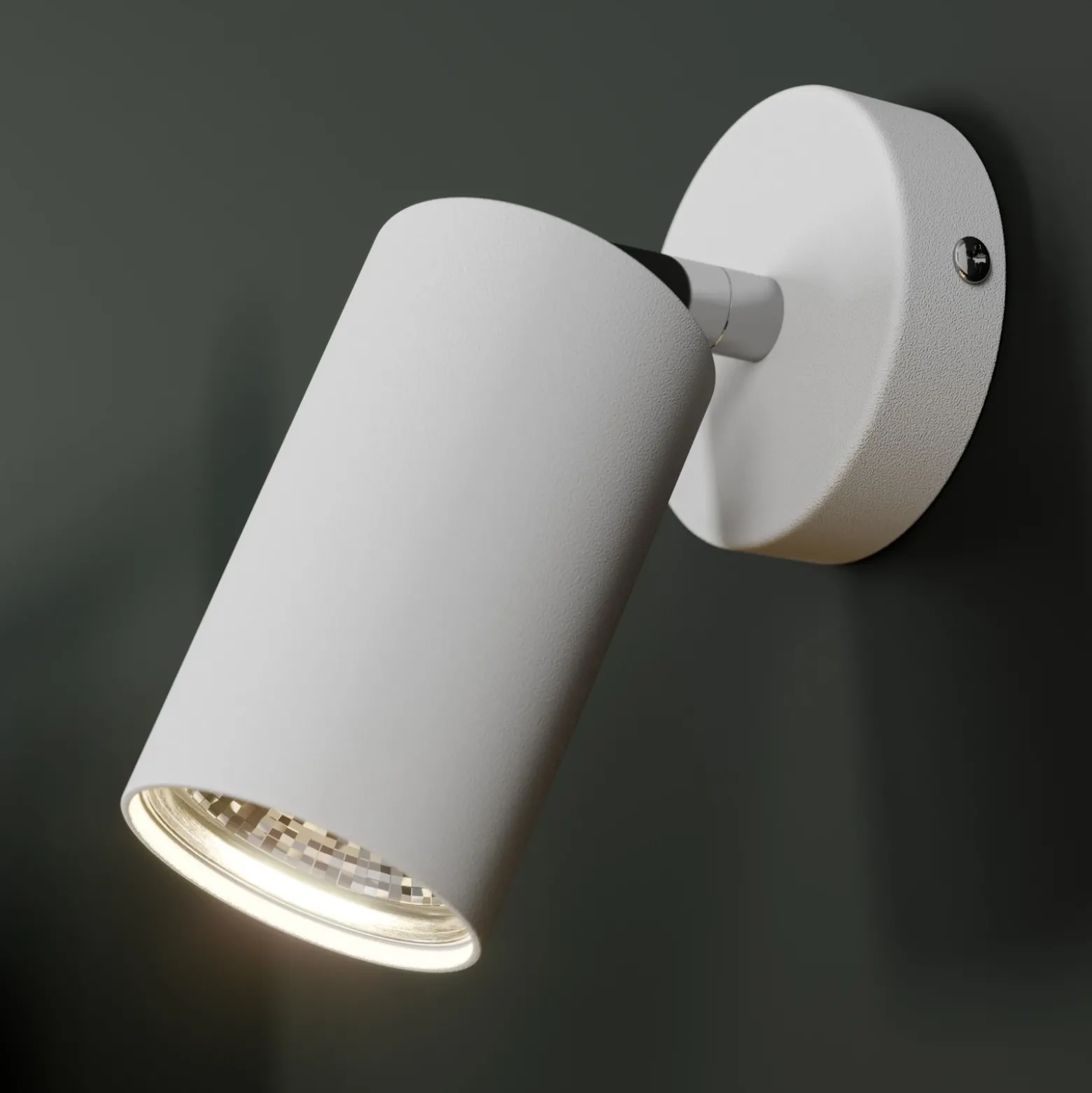 Foco de pared Eye Spot 1 luz, blanco