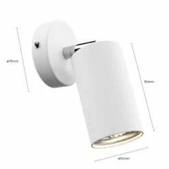 Foco de pared Eye Spot 1 luz, blanco
