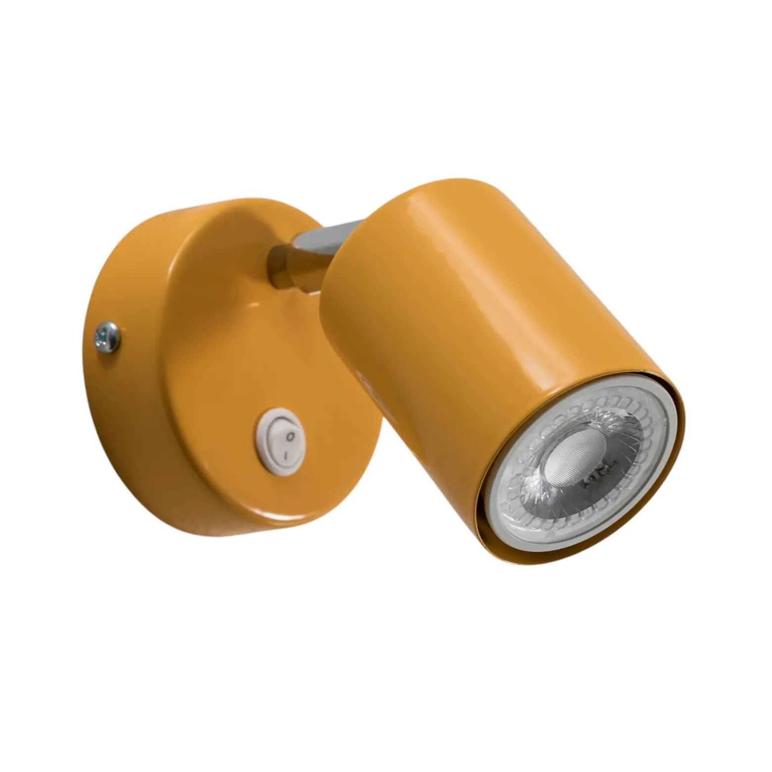 Foco de pared Fun, amarillo, 14 cm de altura, regulable, GU10