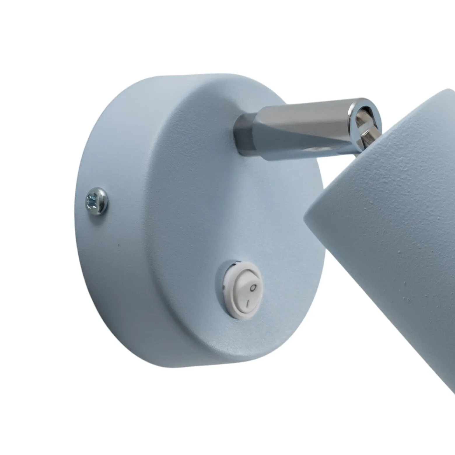 Foco de pared Fun, azul claro, 14 cm de altura, regulable, GU10
