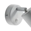 Foco de pared Fun, blanco, 14 cm de altura, regulable, GU10