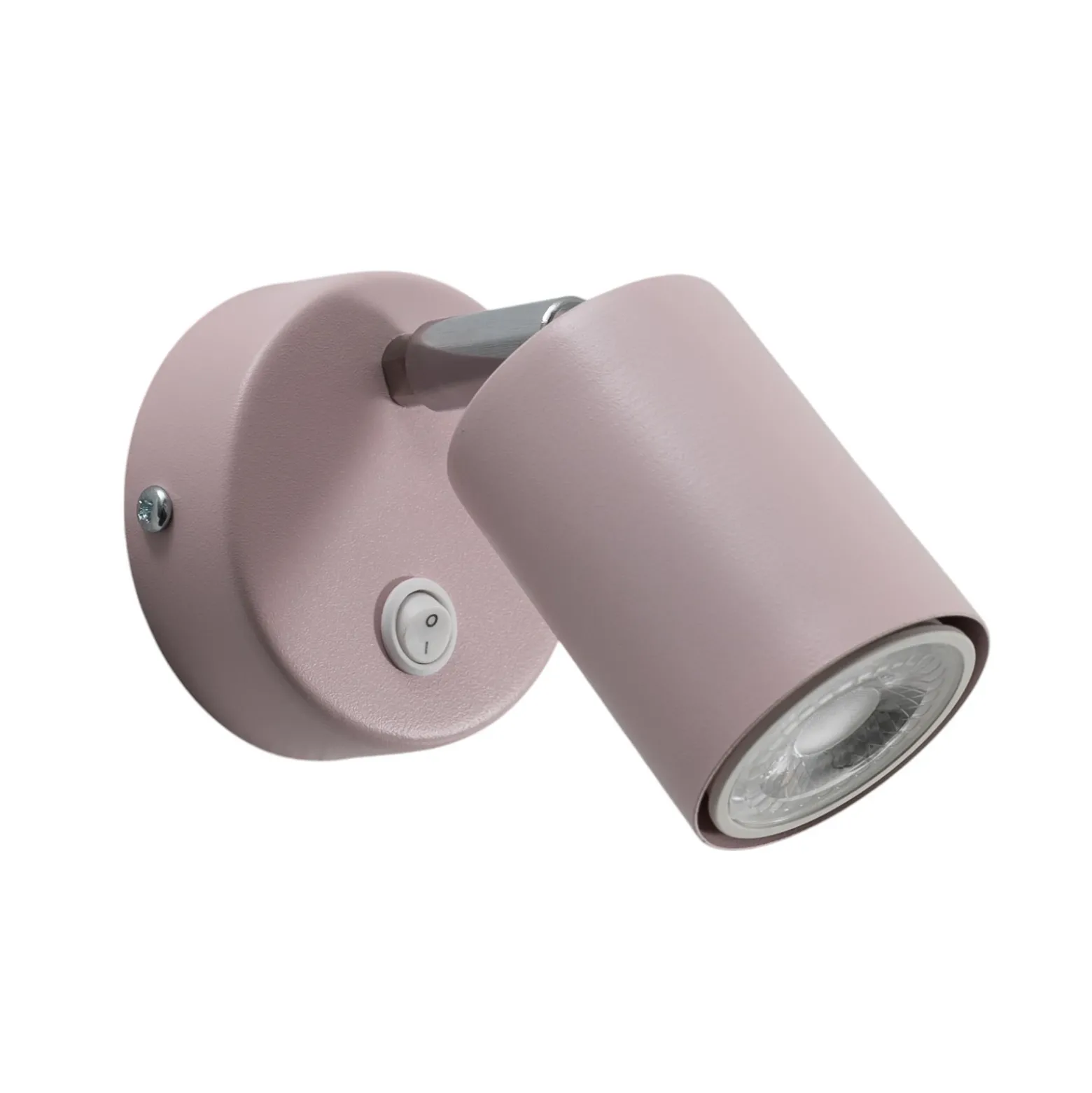 Foco de pared Fun, rosa, 14 cm de altura, regulable, GU10