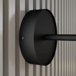 Foco de pared Leda 1, 1 luz, negro