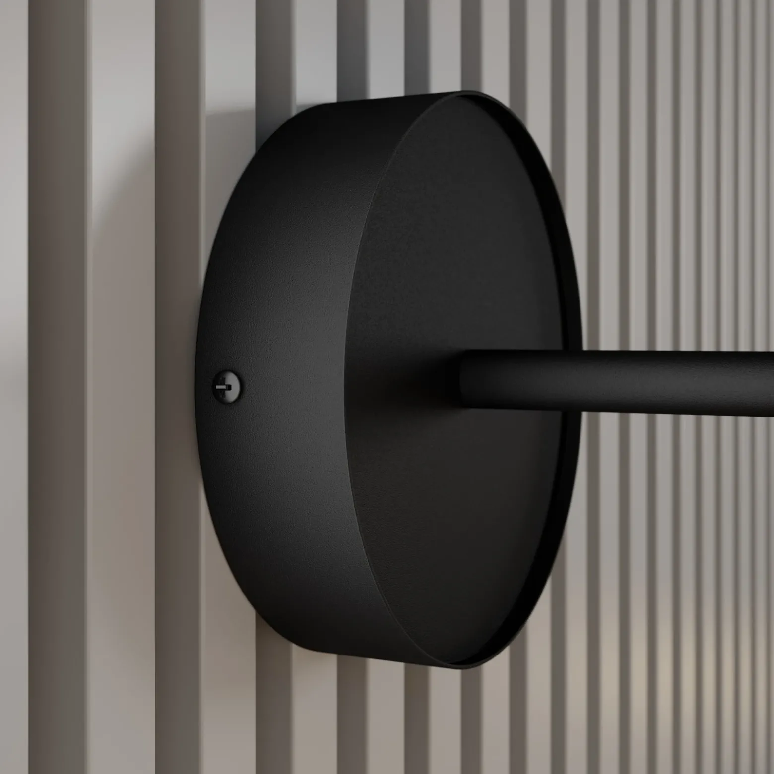 Foco de pared Leda 1, 1 luz, negro