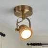 Foco de pared Leonor de Lindby, latón, metal, 1 luz, 9,5 cm