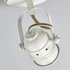 Foco de pared Leonor de Lindby, blanco, metal, 1 luz, 9,5 cm