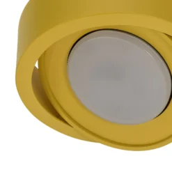 Foco de pared Lili, amarillo, Ø 14 cm, GX53
