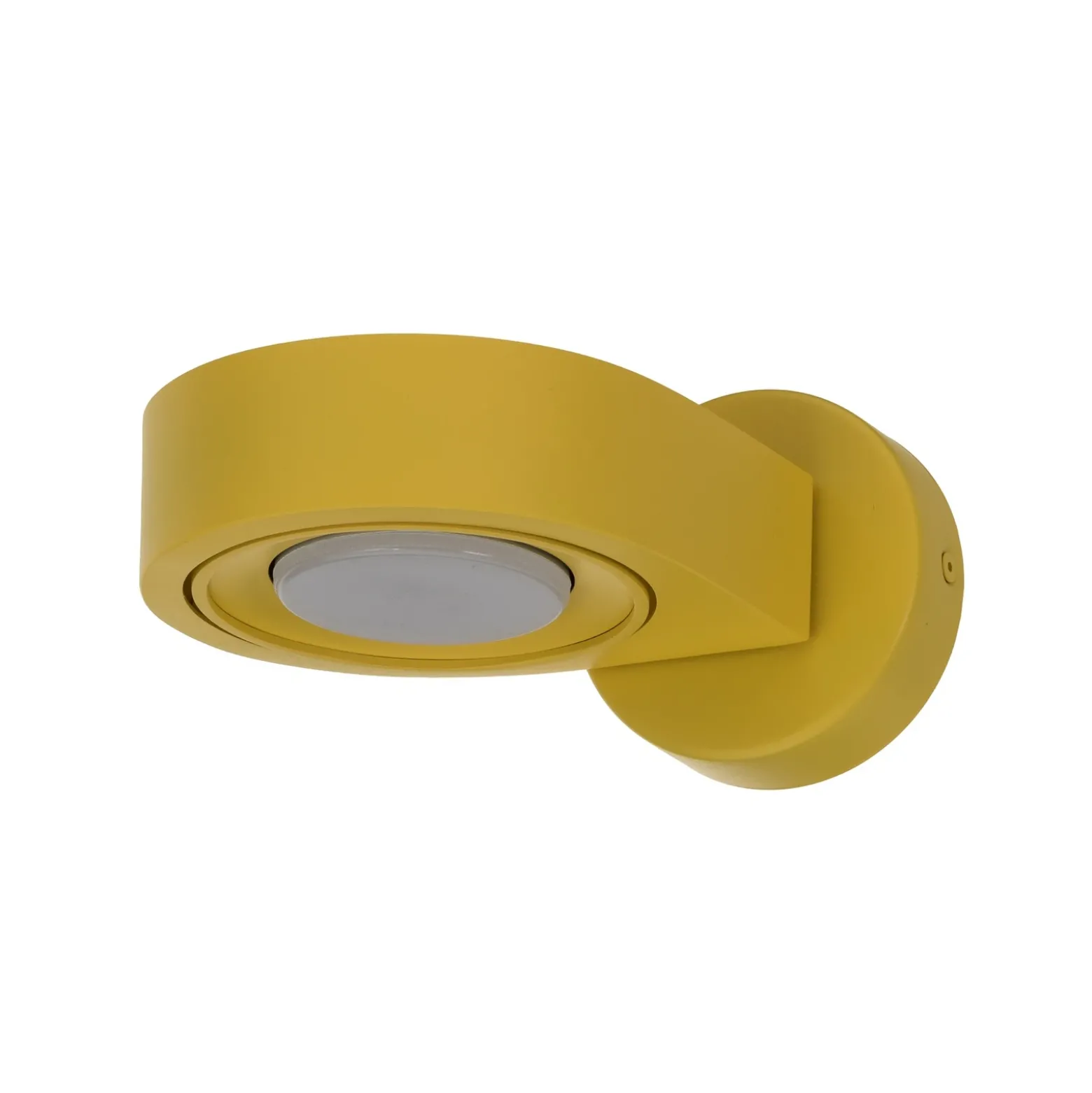 Foco de pared Lili, amarillo, Ø 14 cm, GX53