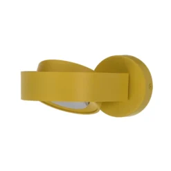Foco de pared Lili, amarillo, Ø 14 cm, GX53