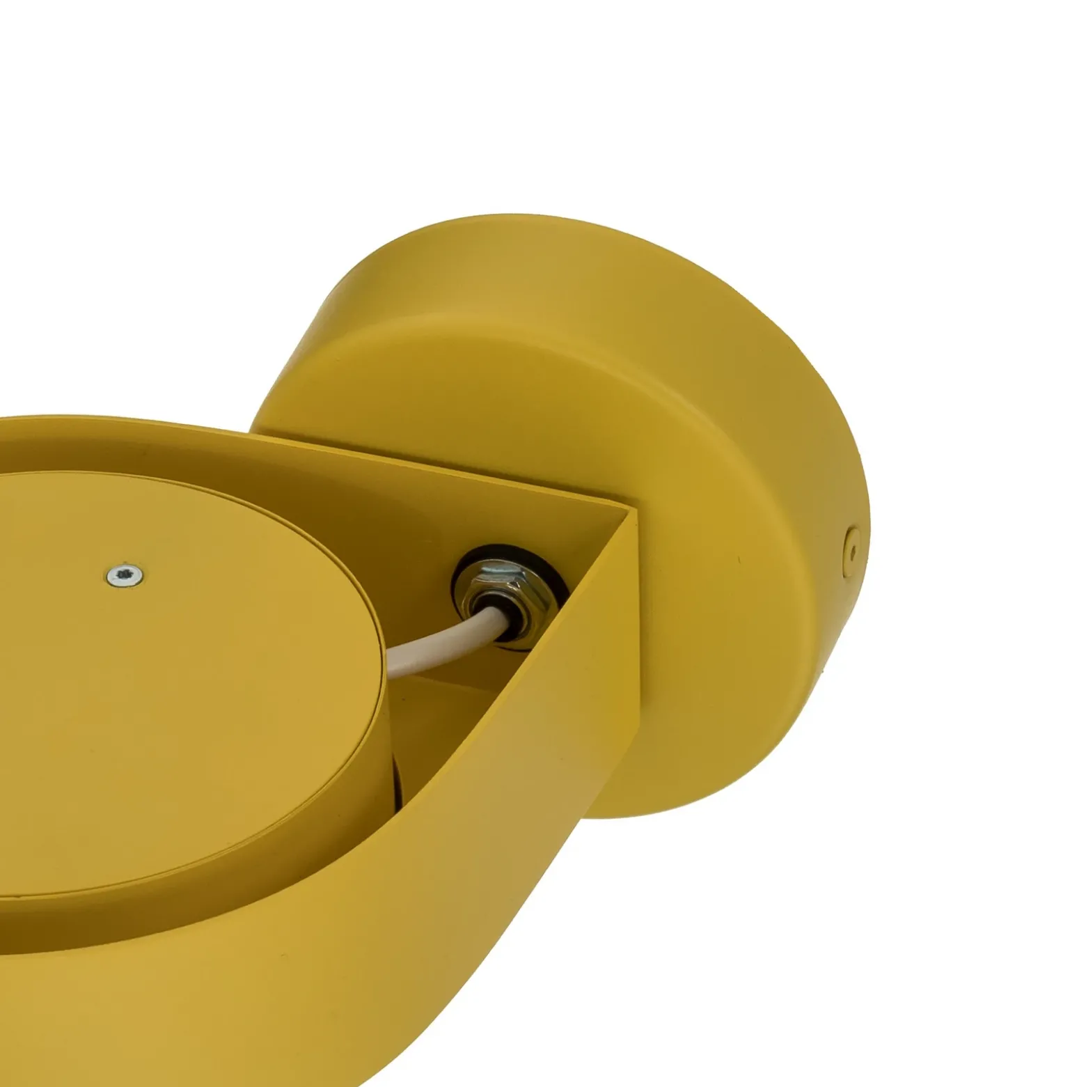 Foco de pared Lili, amarillo, Ø 14 cm, GX53