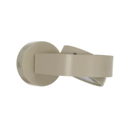 Foco de pared Lili, color crema, Ø 14 cm, GX53