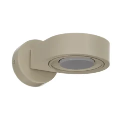 Foco de pared Lili, color crema, Ø 14 cm, GX53