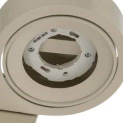 Foco de pared Lili, color crema, Ø 14 cm, GX53