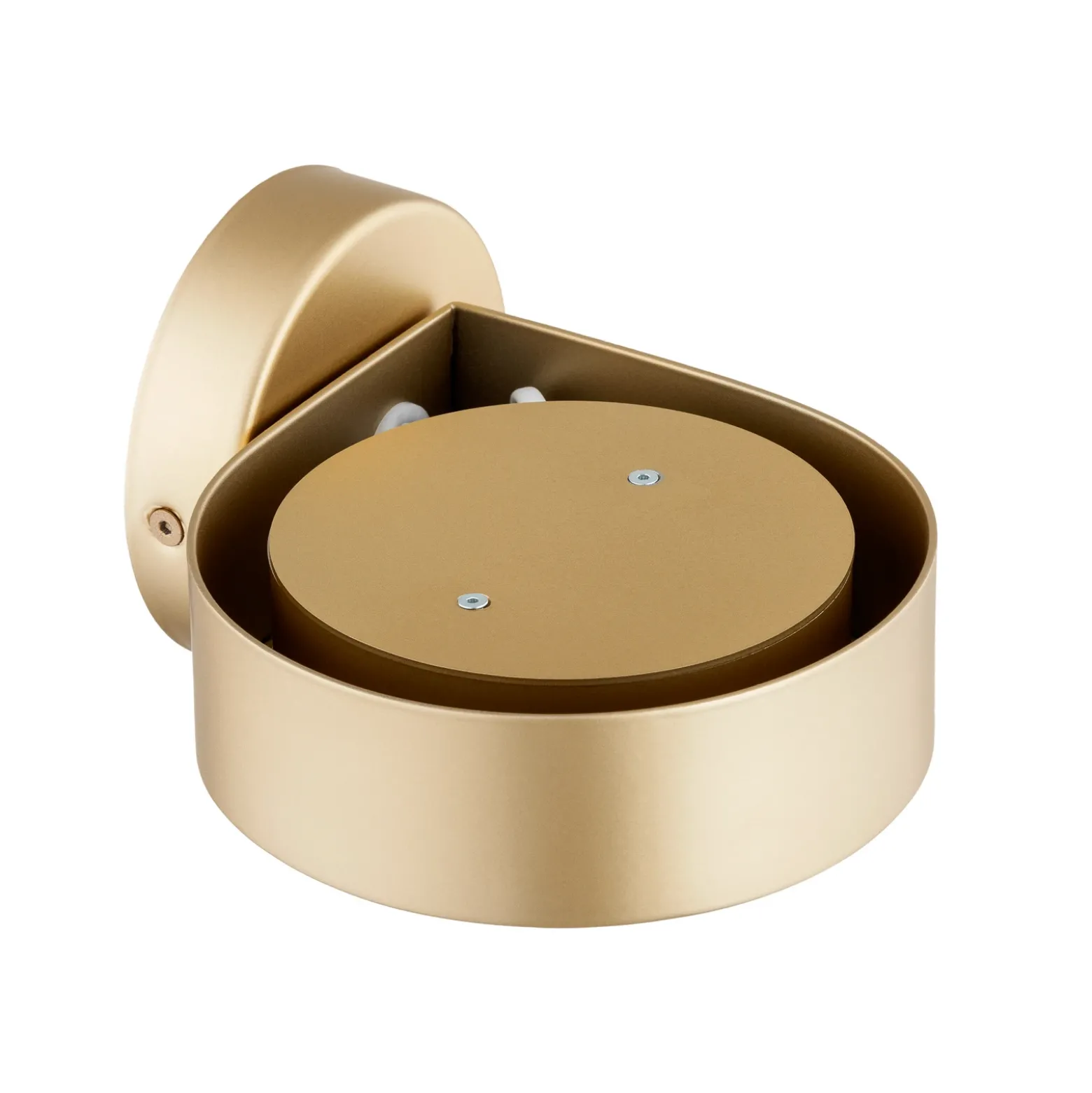 Foco de pared Lili, dorado, Ø 14 cm, GX53