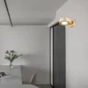 Foco de pared Lili, dorado, Ø 14 cm, GX53