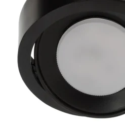 Foco de pared Lili, negro, Ø 14 cm, GX53