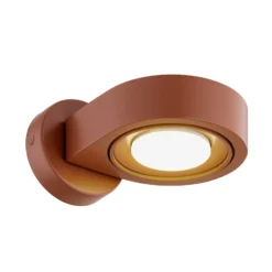 Foco de pared Lili, terracota, Ø 14 cm, GX53