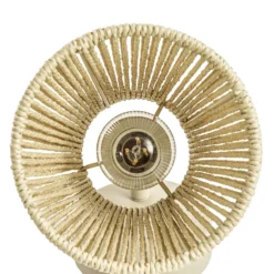 Foco de pared Lindby Anuva, color beige, de papel, 1 luz, E14