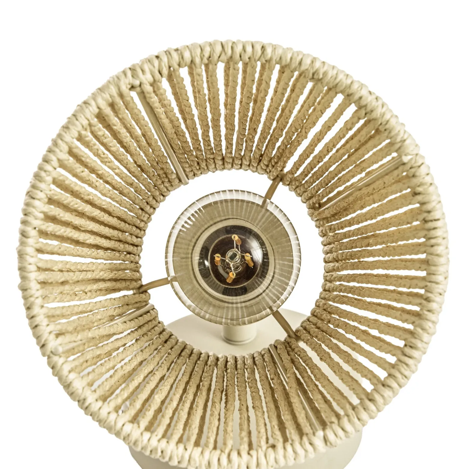 Foco de pared Lindby Anuva, color beige, de papel, 1 luz, E14