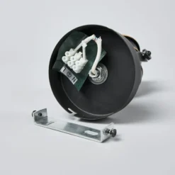 Foco de pared Lindby Leonor, negro, metal, 1 luz, 9,5 cm