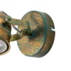 Foco de pared Lindby Leonor, verde, metal, 1 luz, 9,5 cm