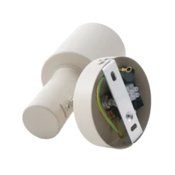 Foco de pared Lindby Ovelia, beige, metal, E27