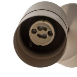 Foco de pared Link, beige, ancho 8 cm, acero