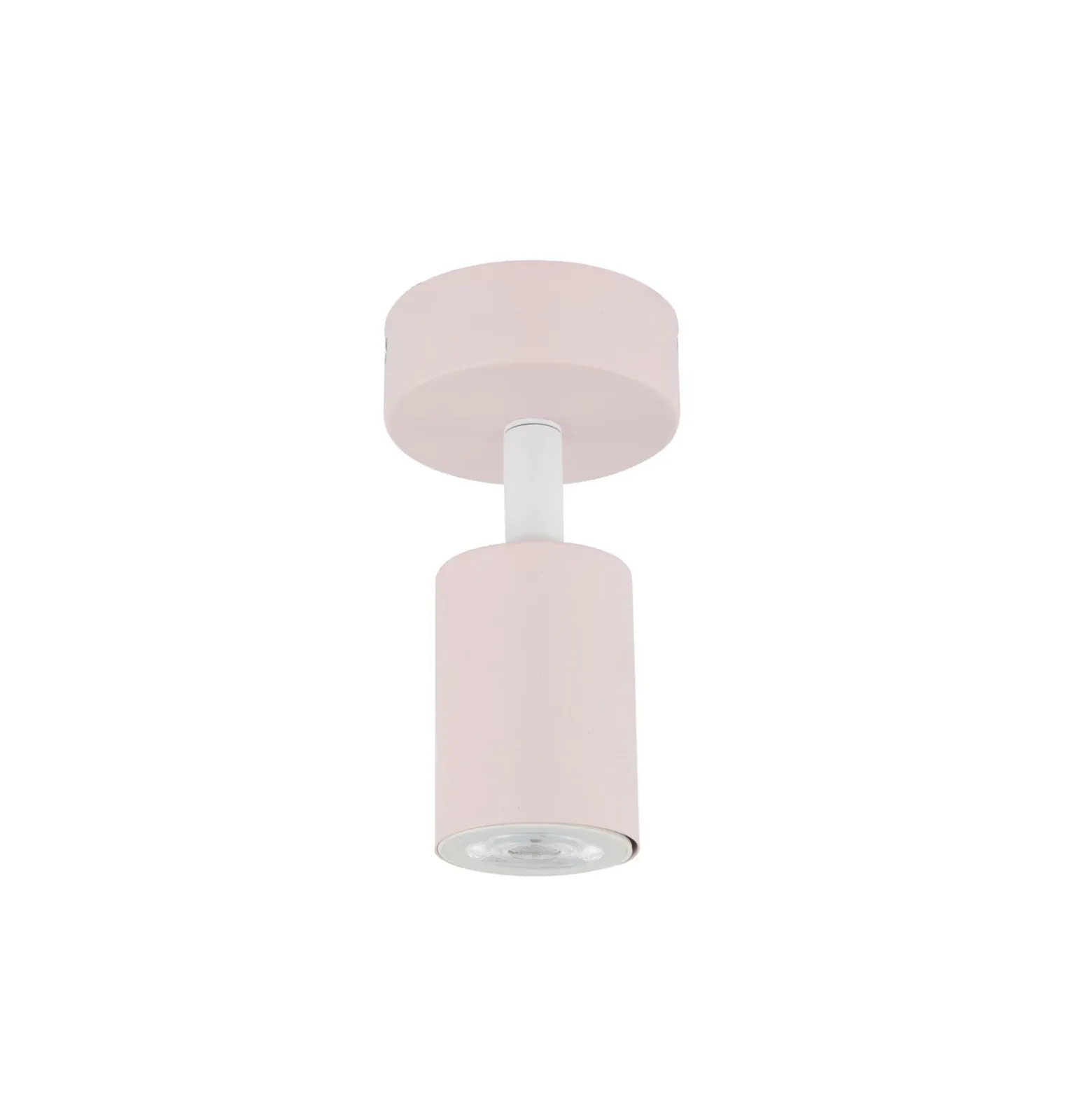 Foco de pared Livia, rosa, 13 cm, metal, regulable, GU10