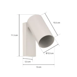 Foco de pared Mono I blanco