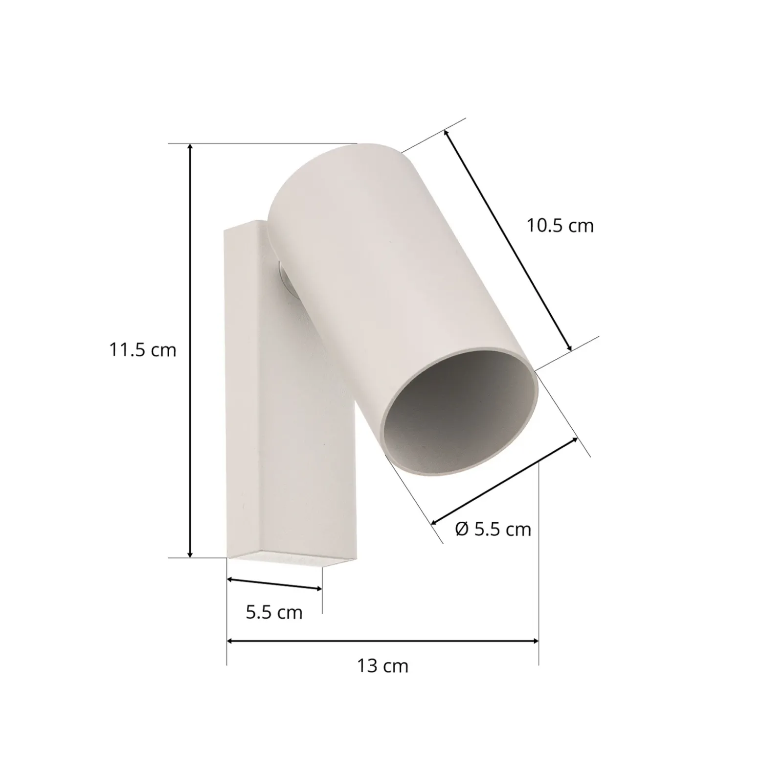 Foco de pared Mono I blanco