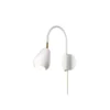 Foco de pared Nuura Anoli, blanco/dorado, metal, GU10, enchufe
