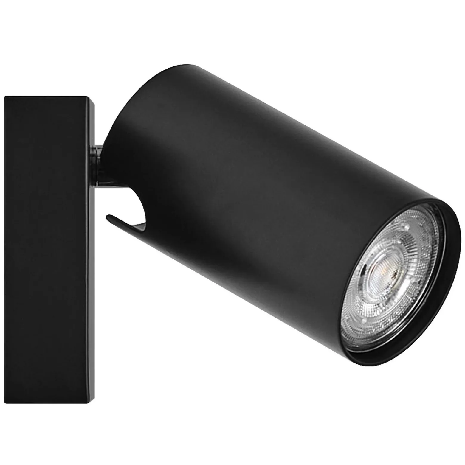 Foco de pared OCTAGON negro de OSRAM, 1 luz GU10-LED 927 atenuable