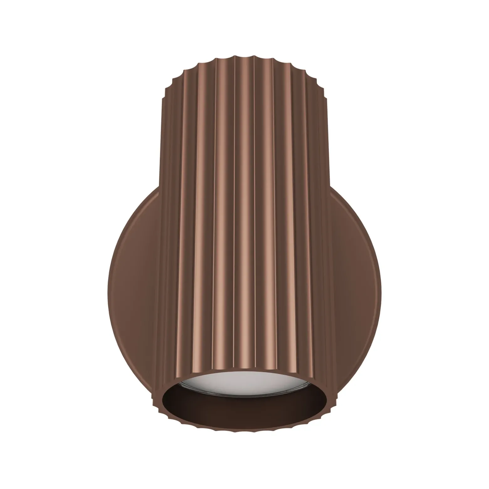 Foco de pared Portillo, bronce, altura 11 cm, metal, GU10