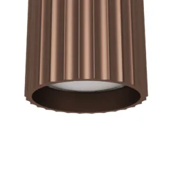 Foco de pared Portillo, bronce, altura 11 cm, metal, GU10