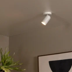 Foco de pared Punch, 1 luz, blanco