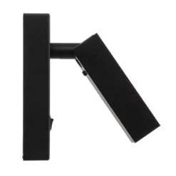 Foco de pared Rai, orientable, negro