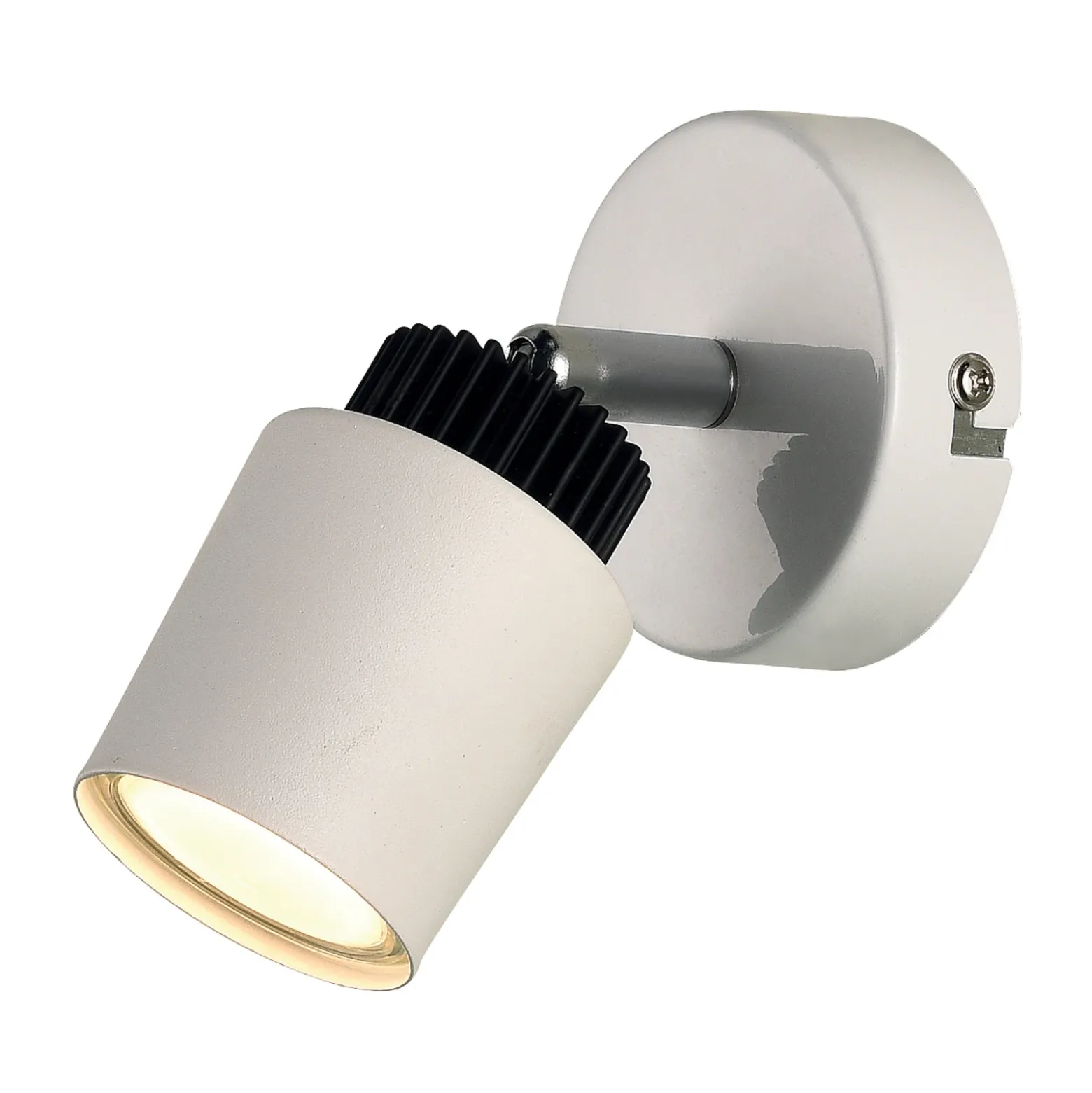 Foco de pared Tec en blanco, 1 luz