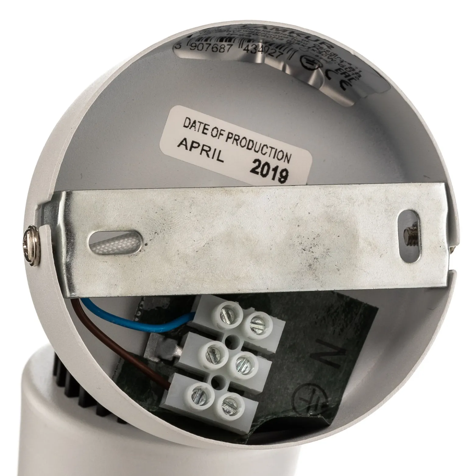 Foco de pared Tec en blanco, 1 luz