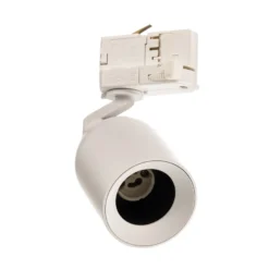 Foco de riel Arcchio Brinja, blanco, Ø 6,5 cm, GU10 trifásico