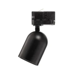 Foco de riel Arcchio Brinja, negro, Ø 6,5 cm, trifásico