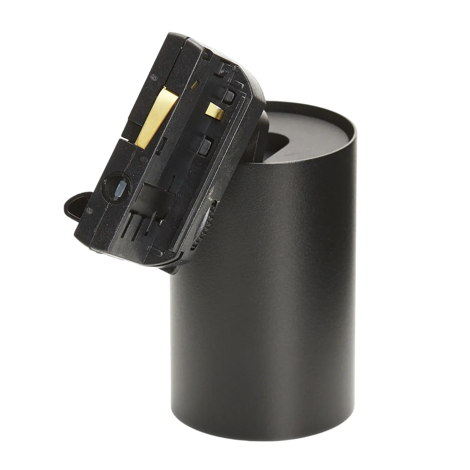 Foco de riel Arcchio Brinja, negro, Ø 6 cm, trifásico