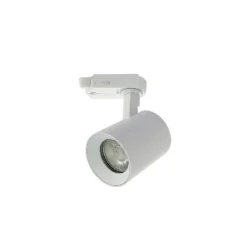 Foco de riel Arcchio Iavo, blanco, 13 cm, trifásico, GU10