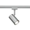 Foco de riel DUOline 782401, Ø 6 cm, níquel, 2 fases, GU10
