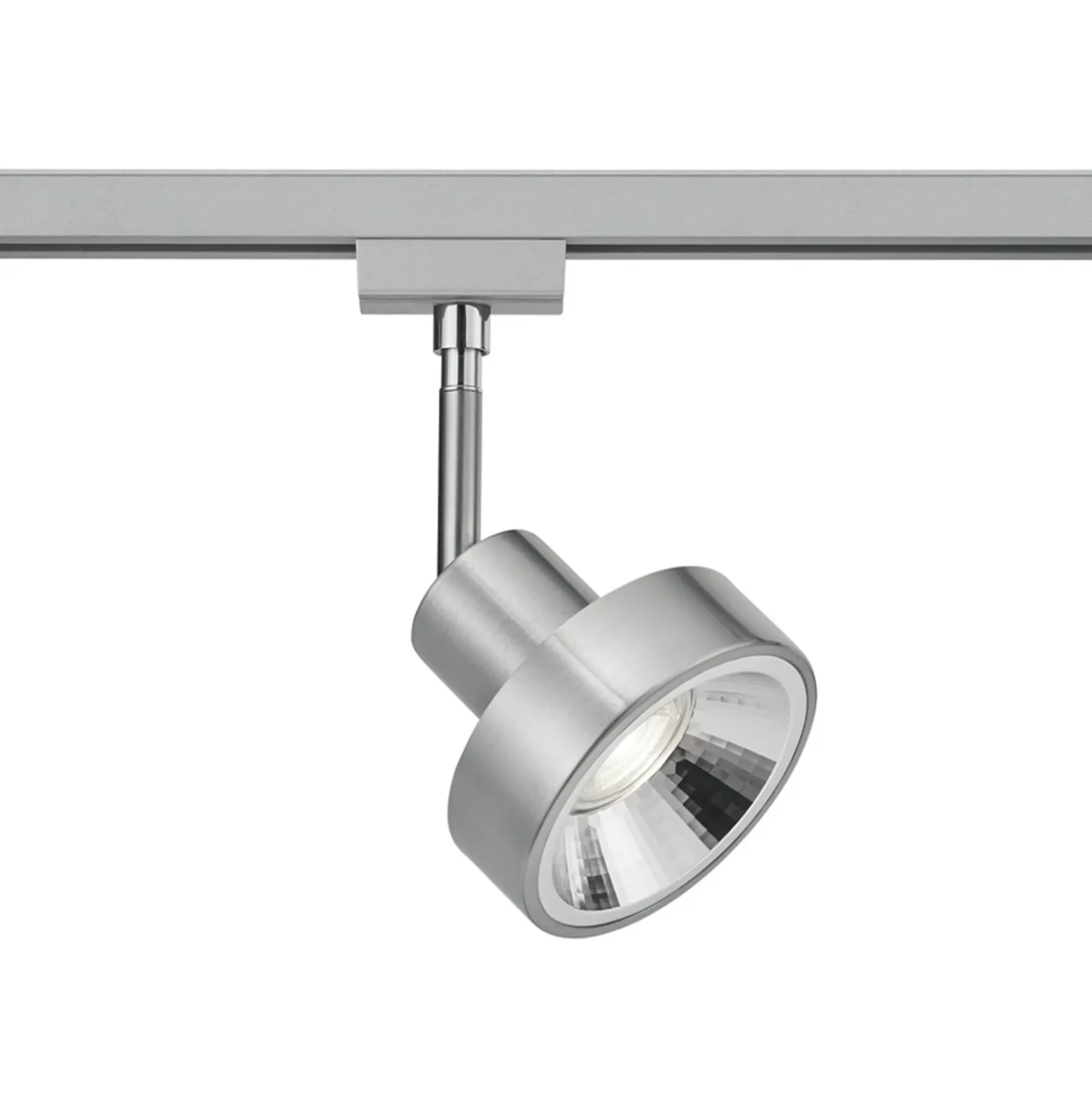 Foco de riel DUOline 780701, Ø 11 cm, níquel, 2 fases, GU10