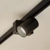 Foco de riel LED Lindby Linaro/Brinja, negro, 1 fase