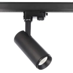 Foco de riel LED Lucea trifásico 10 W negro