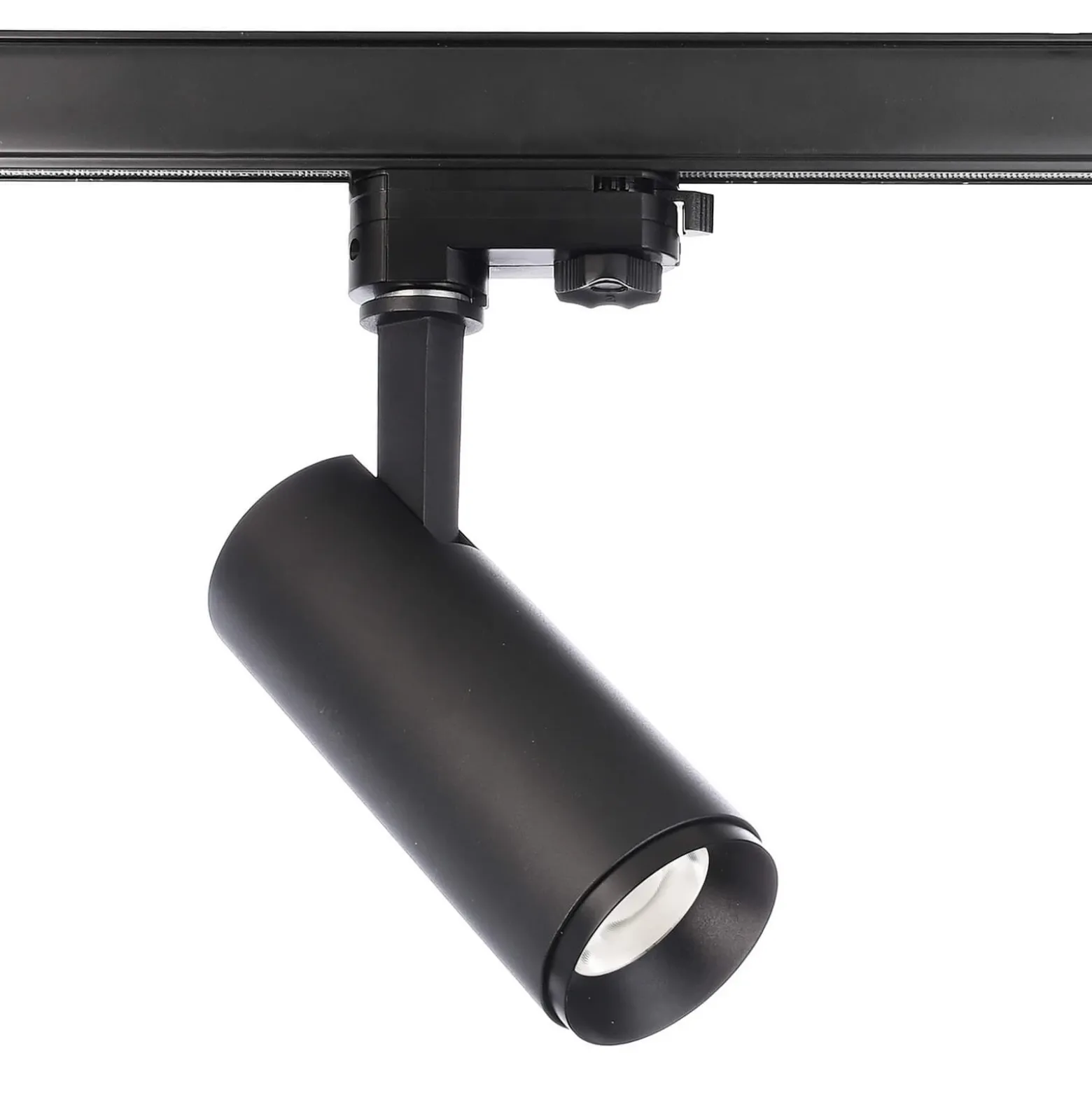Foco de riel LED Lucea trifásico 10 W negro