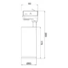 Foco de riel LED Lucea trifásico 20 W blanco