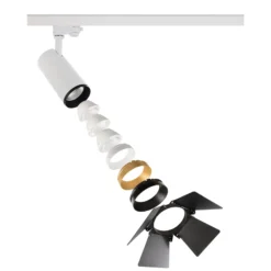Foco de riel LED Lucea trifásico 15 W blanco